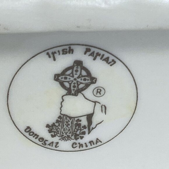 Pansies Frame Donegal Parian China Ireland Vintage Ceramic Photo Frame 6.25" h - Picture 6 of 13